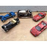 Burago 1:18 diecast vehicles, including Ferrari, M