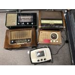 A group of 5 vintage radios including G&C, Argento