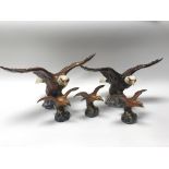 A collection of 5 Beswick birds.