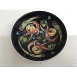 A moorcroft bowl decorated by Emma bossons 2002 Celtic web 12 cm