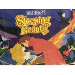 A Walt Disney Large Film Poster Sleeping Beauty. Printed By Londssdale & Bartholomew.