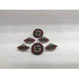 A collection of 6 German WW2 badges to include two