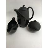 Three items of Wedgwood cloud ware comprising coff