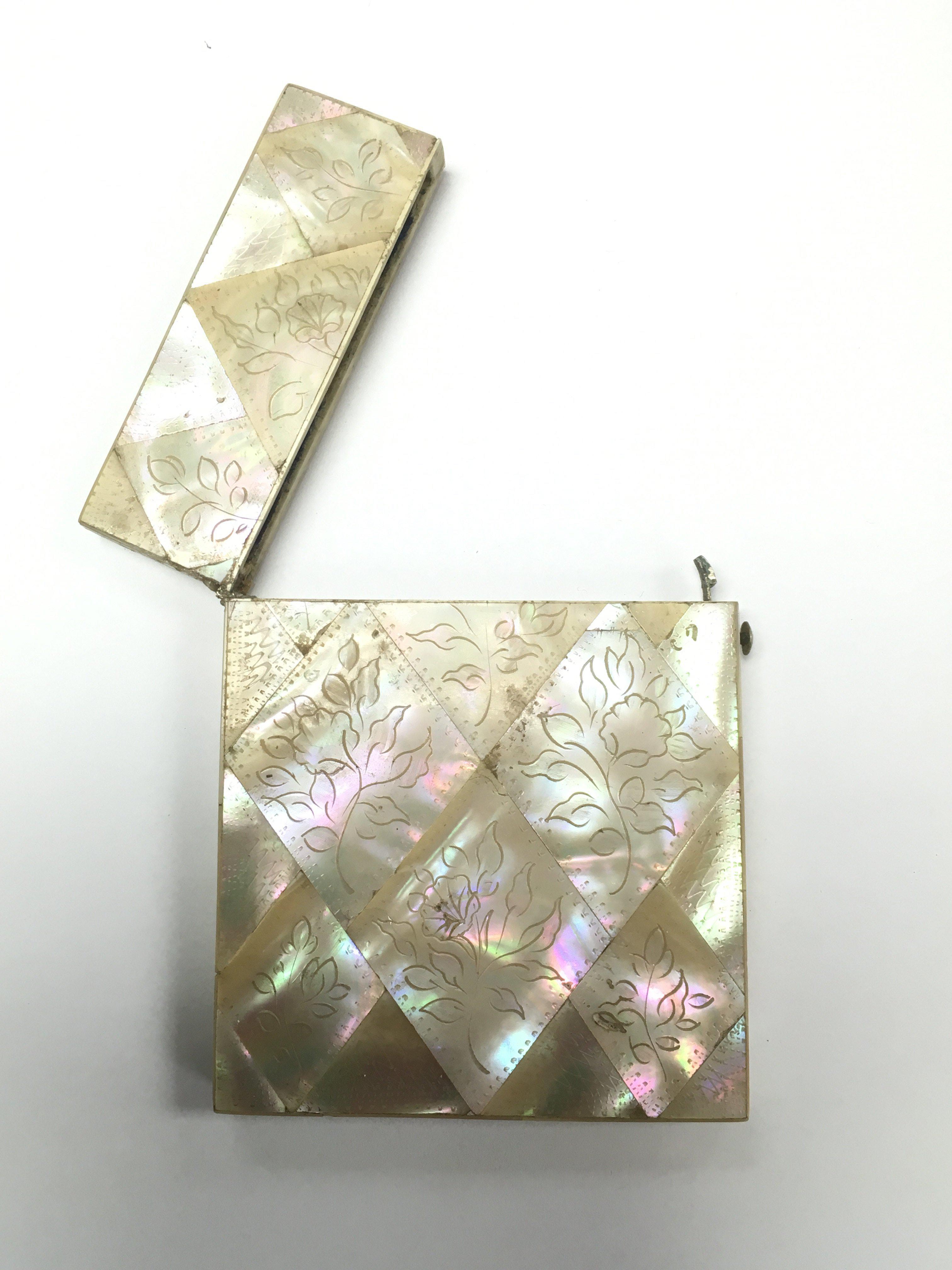 A mother of pearl card case. - Image 2 of 2