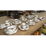 A Royal Albert Old Country Roses pattern teaset