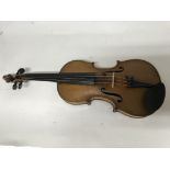 An excellent circa 1900 German violin of the Dresd