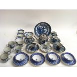 A collection of English and Chinese blue and white