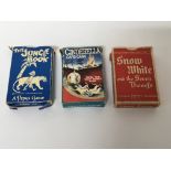 Three packs of vintage British made Walt Disney playing cards, The Jungle Book, Cinderella and