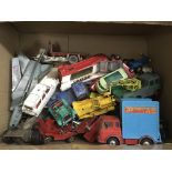 A small collection of playworn die cast vehicles i