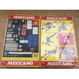 Meccano, 2 boxed set , 1 sealed of sets A