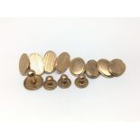 A collection of gold cufflinks, total weight appro
