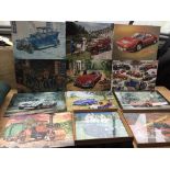 A large collection of pictures of cars, Jigsaws on