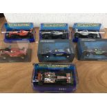 Scalextric boxed cars including Formula 1 racing c