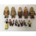 A collection of vintage Walt Disney Snow White and