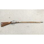 A large and impressive Indian percussion rifle, en
