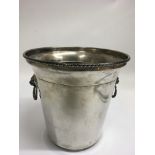 A continental silver champagne bucket, stamped 800