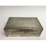 A Chester silver cigar box.Approx 15x26cm, 1.873g