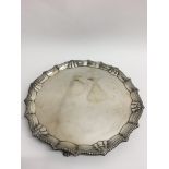 A silver footed tazza with shaped edge, Birmingham