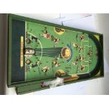 Soccatelle, a football based bagatelle, complete and in working order