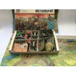 Timpo, boxed modern army Battlefield set , including vehicles, figures and accessories