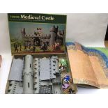 Timpo, boxed Medievil castle, including knights , Crusaders and Trees