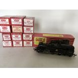 Hornby Dublo, HO/OO scale, 2-6-4 tank locomotive, #2218 also included is Low sided wagon #4647 and