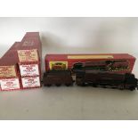 Hornby Dublo, HO/OO scale, City of London locomotive and tender, #2226, also included is Pullman car