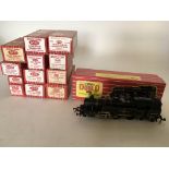 Hornby Dublo, HO/ OO scale, 2-6-4 tank locomotive #2218 also included is Cattle wagon #4630, Packing