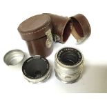 Two small unusual German 1930s camera lenses maker