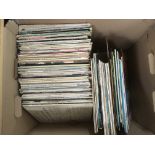 Three boxes of LPs by various artists comprising m