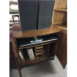 A Mahogany Music cabinet containing a Bang & Olufs