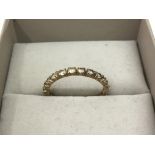 A 9ct gold eternity ring.Approx 0