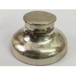 Withdrawn: A large London, silver inkwell.Approx 1