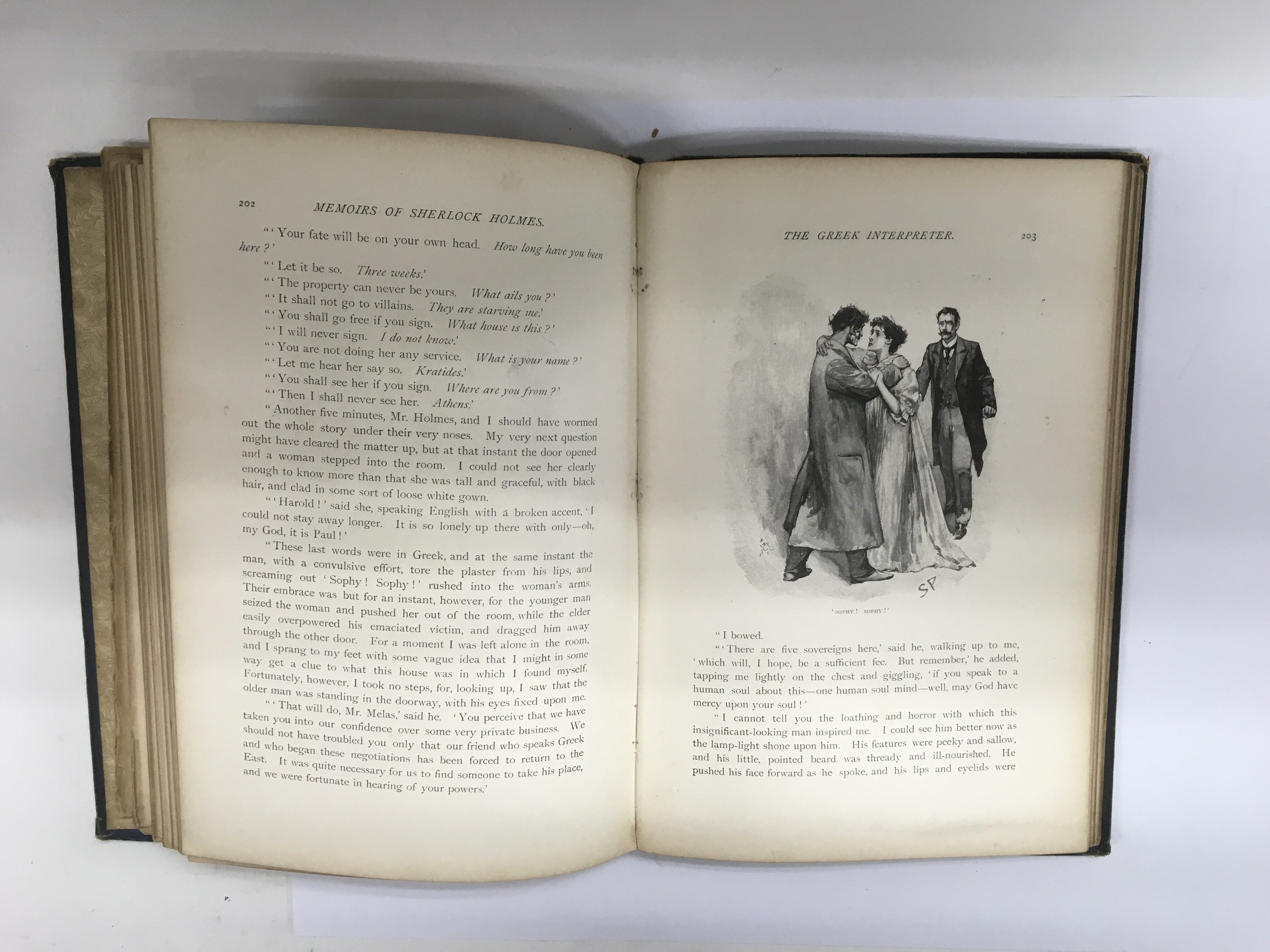 An 1894 first edition 'The Memoirs Of Sherlock Hol - Bild 4 aus 4