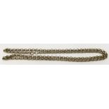 A silver gilt belcher chain necklace.Approx 38cm l