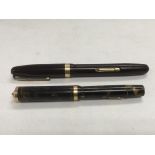 Two fountain pens comprising a Watermans and a Swa