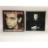 Two signed Nick Cave LPs comprising 'From Her To E