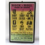 A framed and glazed poster for the 1965 Rock & Rol