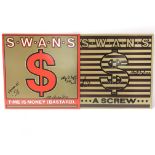 A signed copy of Time Is Money by Swans on 12 inch