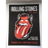 Seven limited edition Rolling Stones posters for t