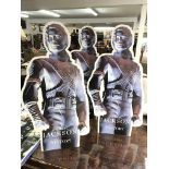 Three Michael Jackson 'History' standees (height a