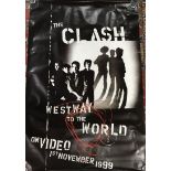 An unframed The Clash bus stop size poster adverti