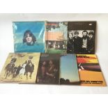 Seven LPs by various artists including Gram Parson