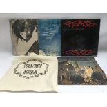 Four Lydia Lunch records comprising three signed e