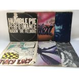 Six LPs by various artists including Juicy Lucy, G