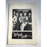 A New York Dolls fanzine printed by Babylon books