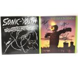Two signed Sonic Youth albums comprising the debut