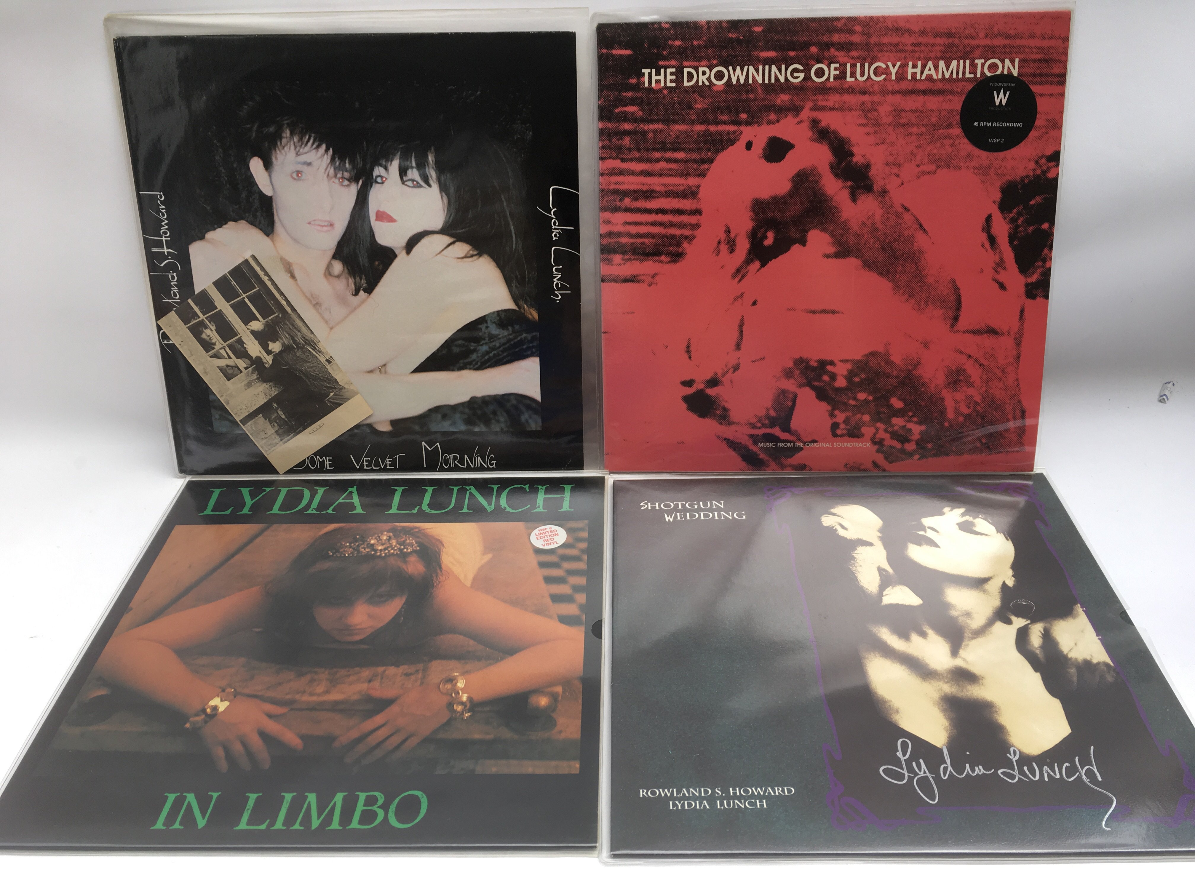 Four Lydia Lunch and related LPs and 12inch single