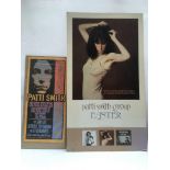 A signed Patti Smith 2001 Europe promotional board