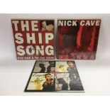 Three signed Nick Cave & The Bad Seeds 12inch sing